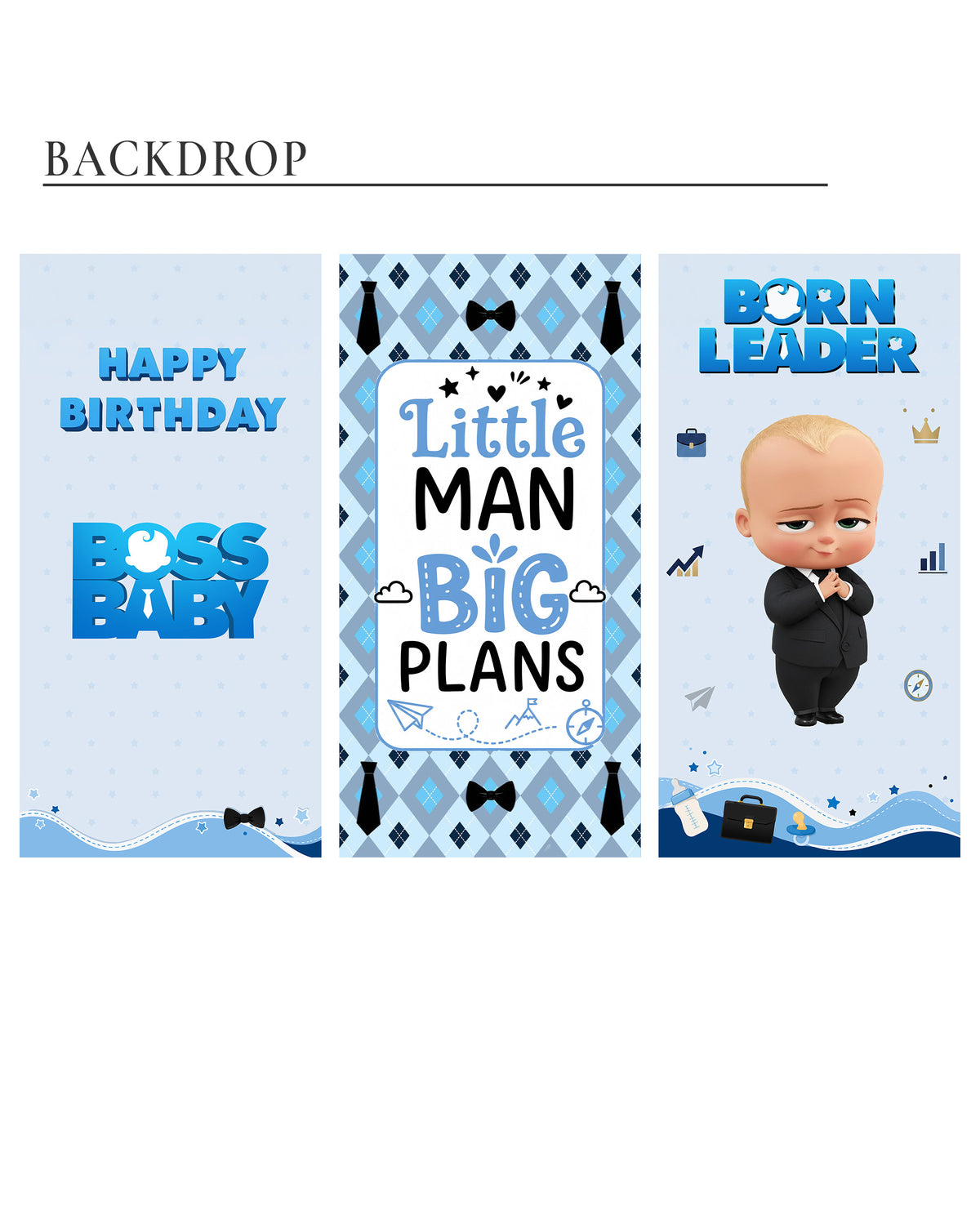 Boss Baby Birthday Decoration Bundle