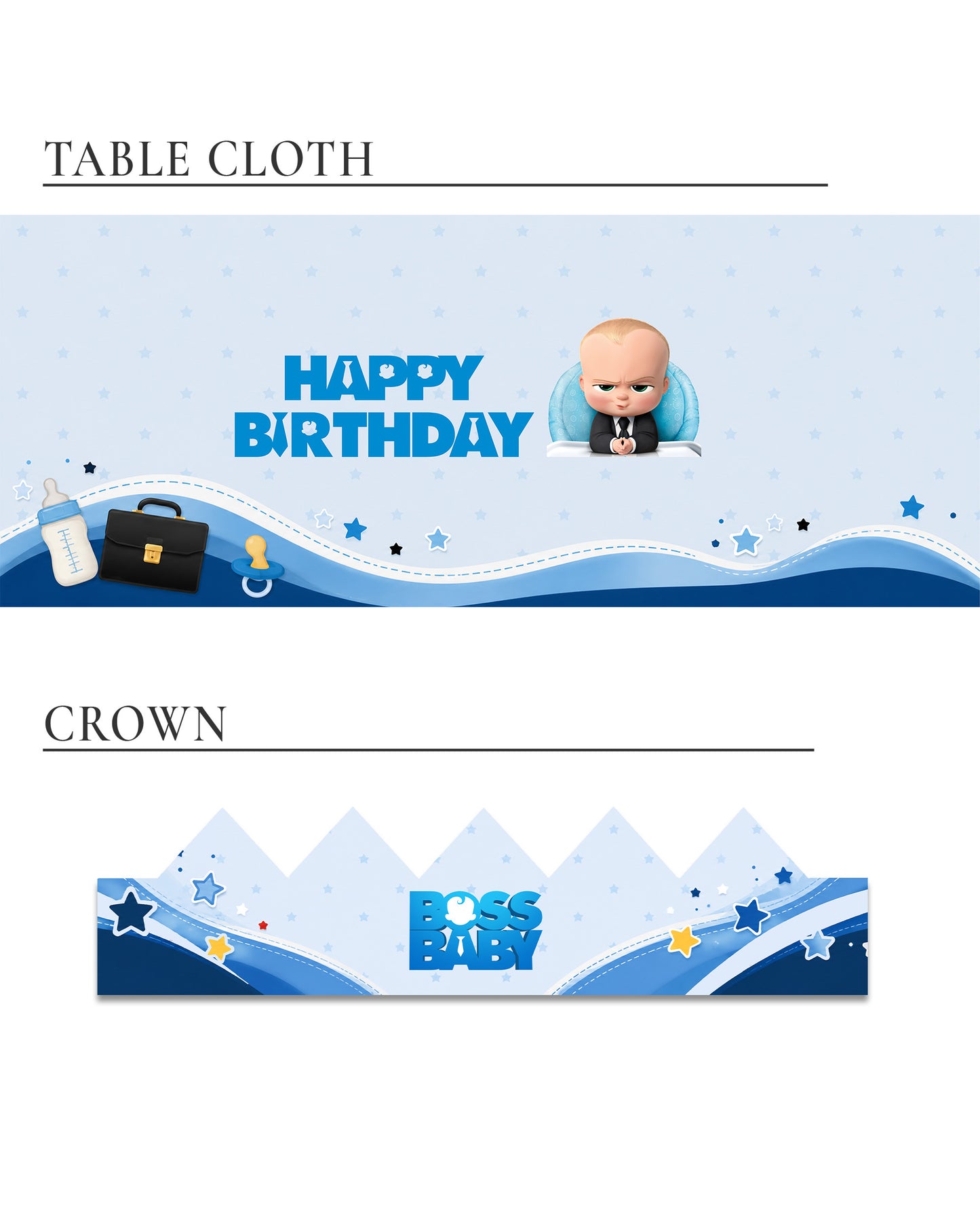 Boss Baby Birthday Decoration Bundle