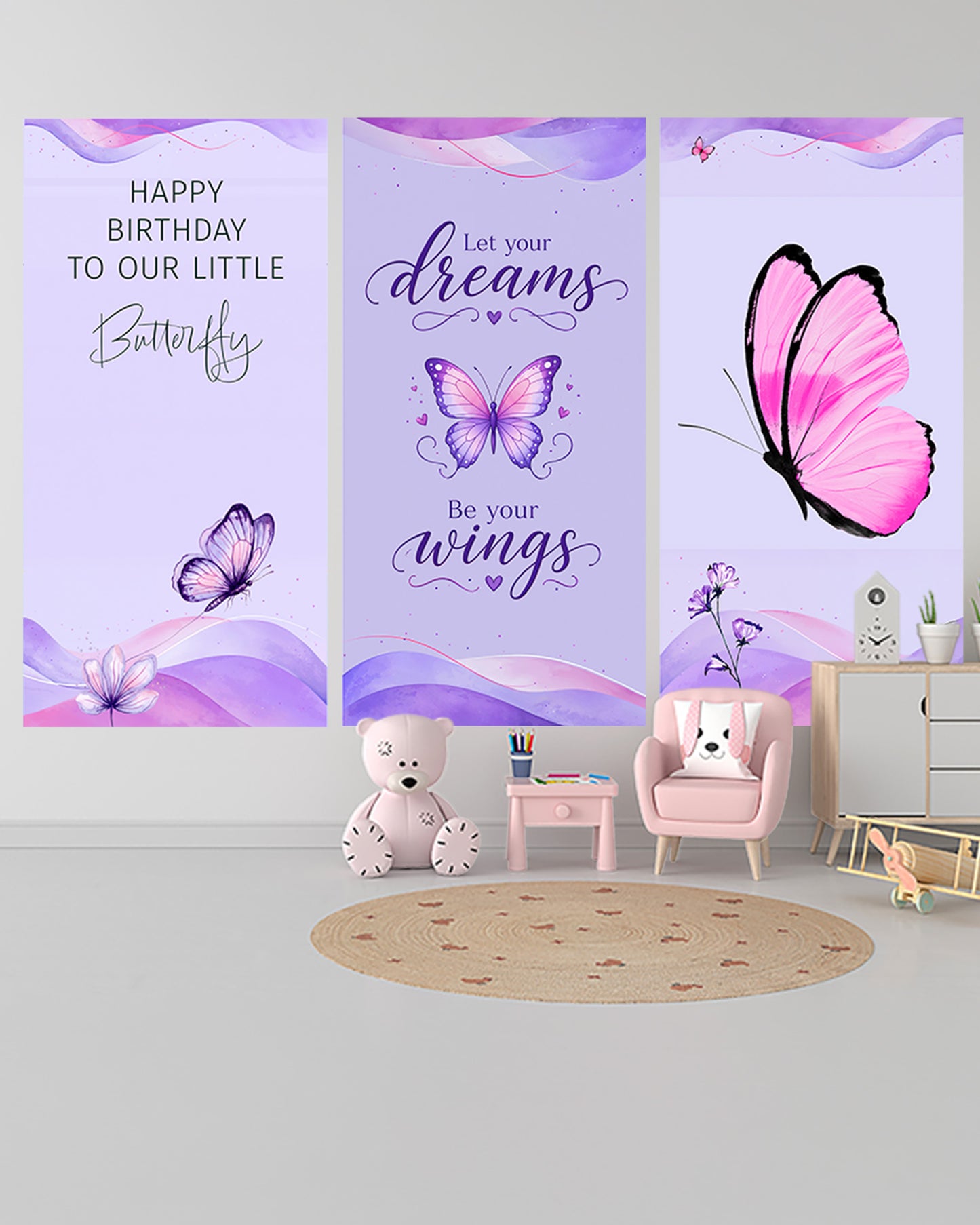 Butterfly Birthday Decoration Bundle
