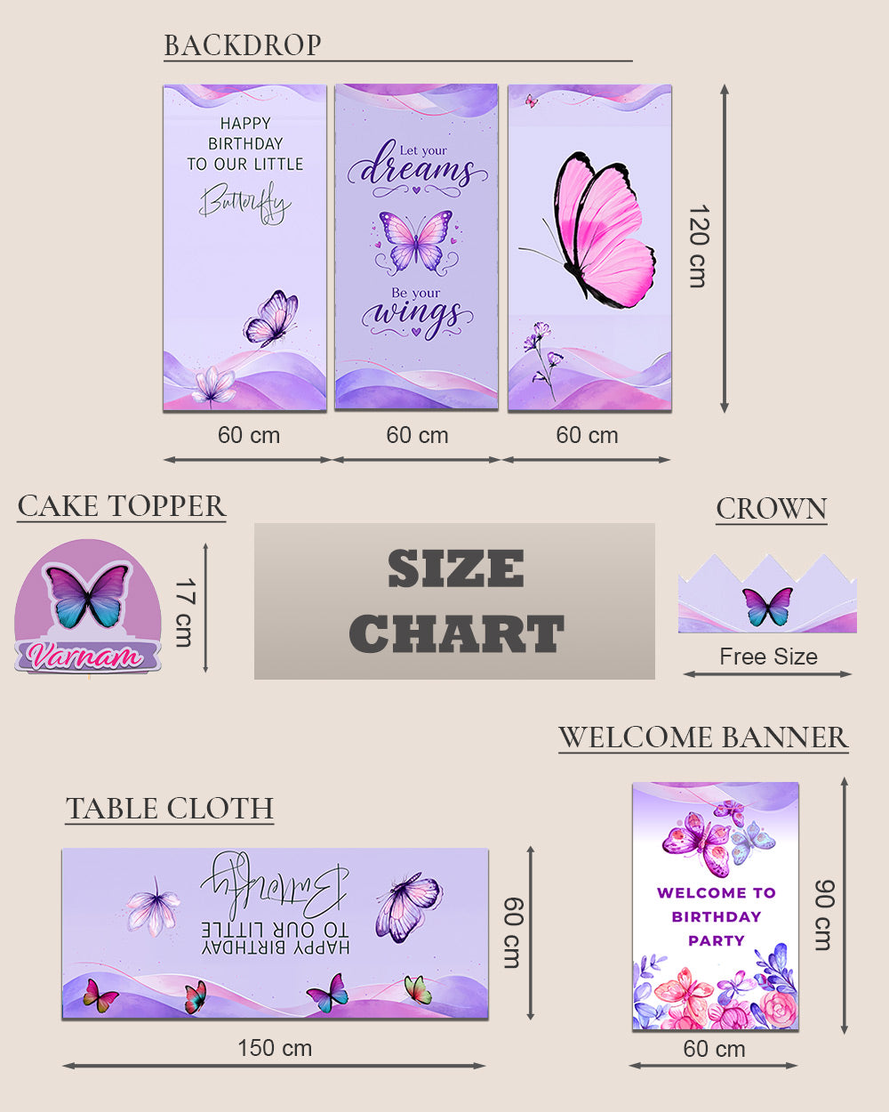 Butterfly Birthday Decoration Bundle
