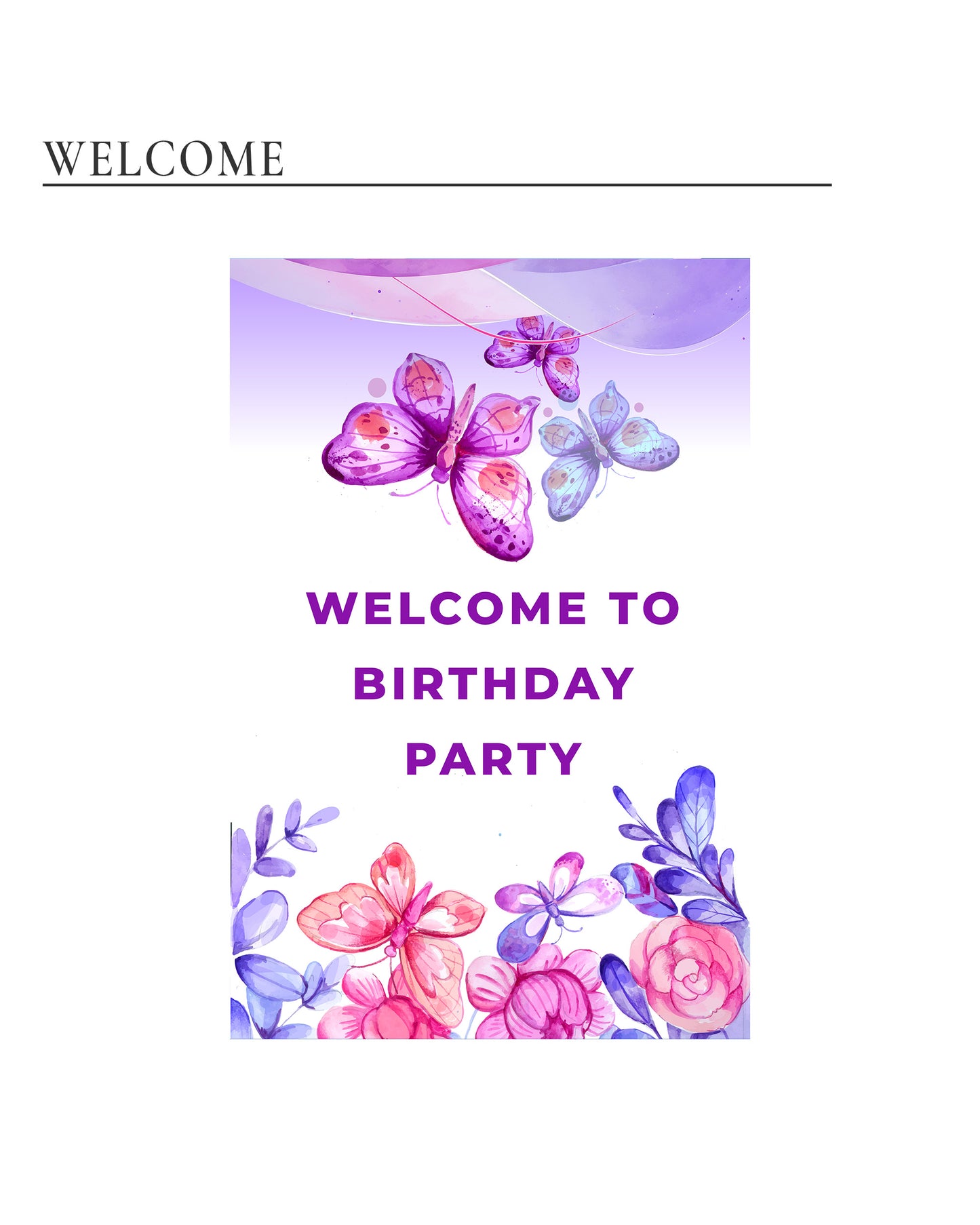 Butterfly Birthday Decoration Bundle