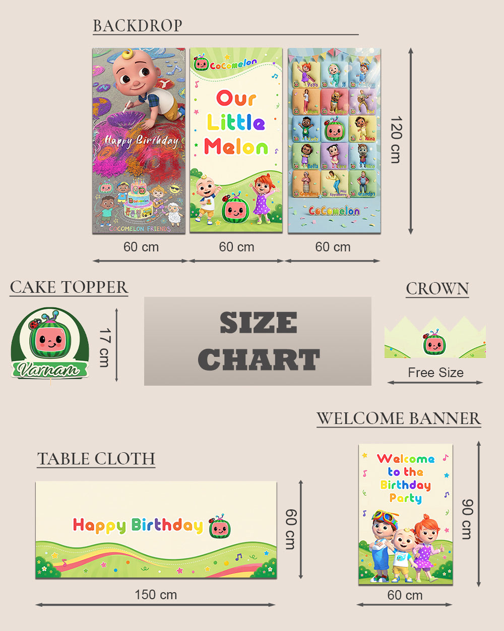 Cocomelon Birthday Decoration Bundle