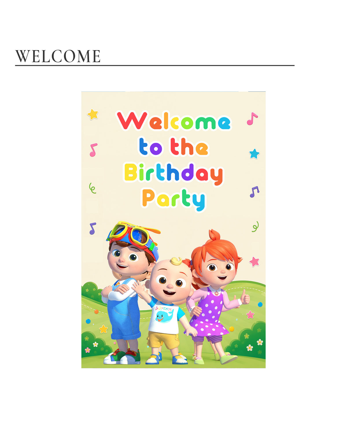 Cocomelon Birthday Decoration Bundle