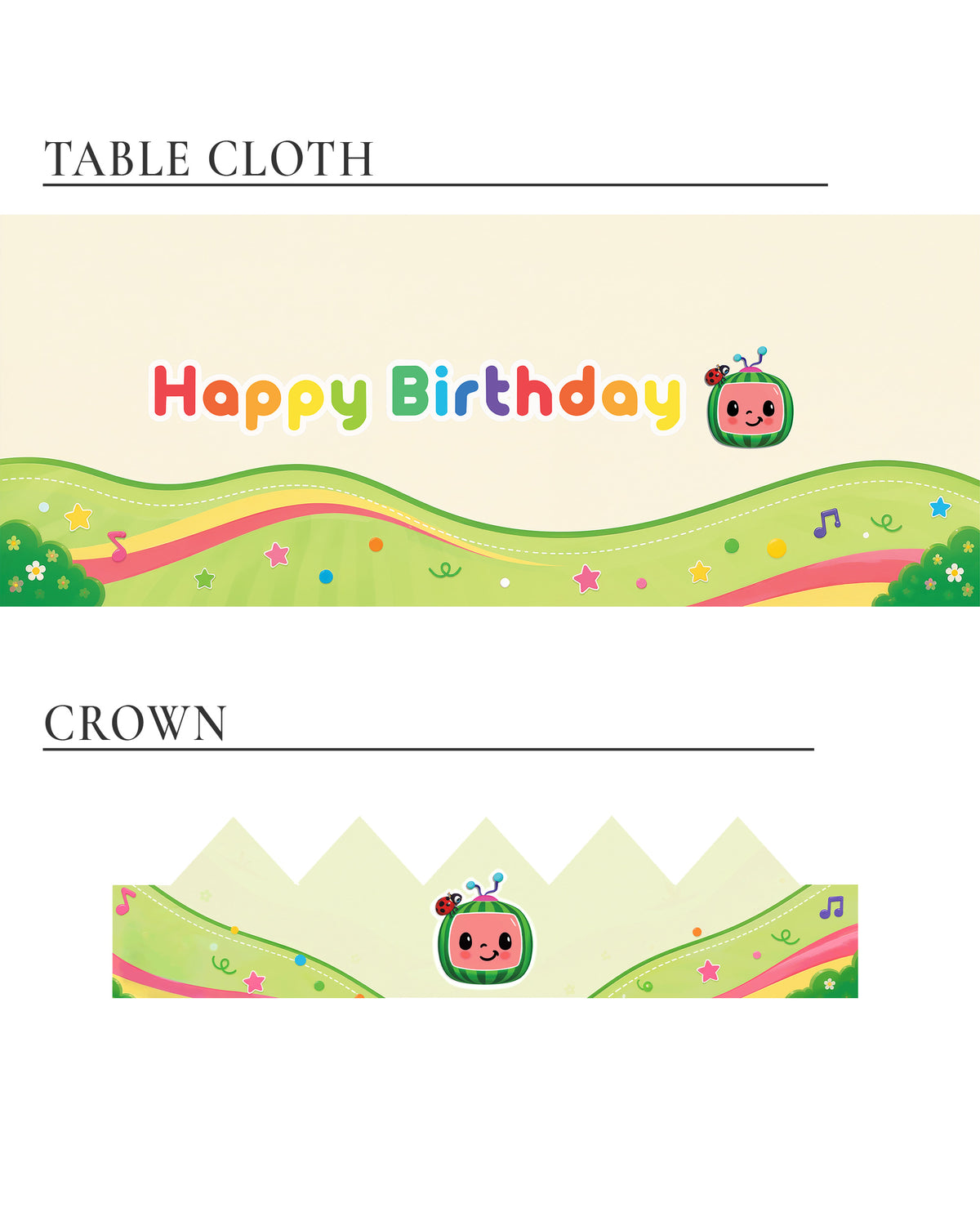 Cocomelon Birthday Decoration Bundle