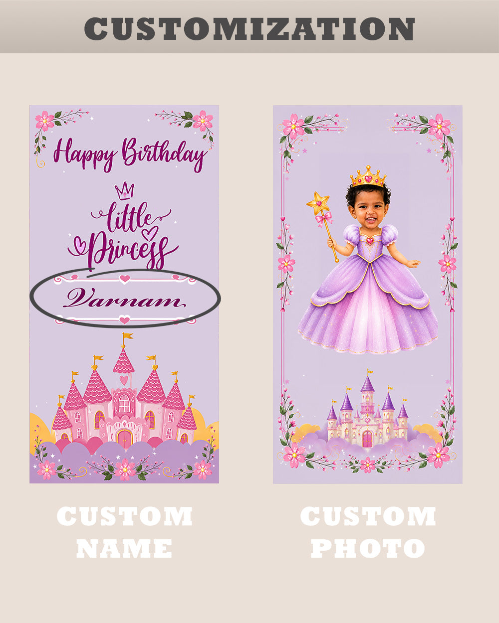 Personalized Princess Birthday Decoration Bundle (Copy)