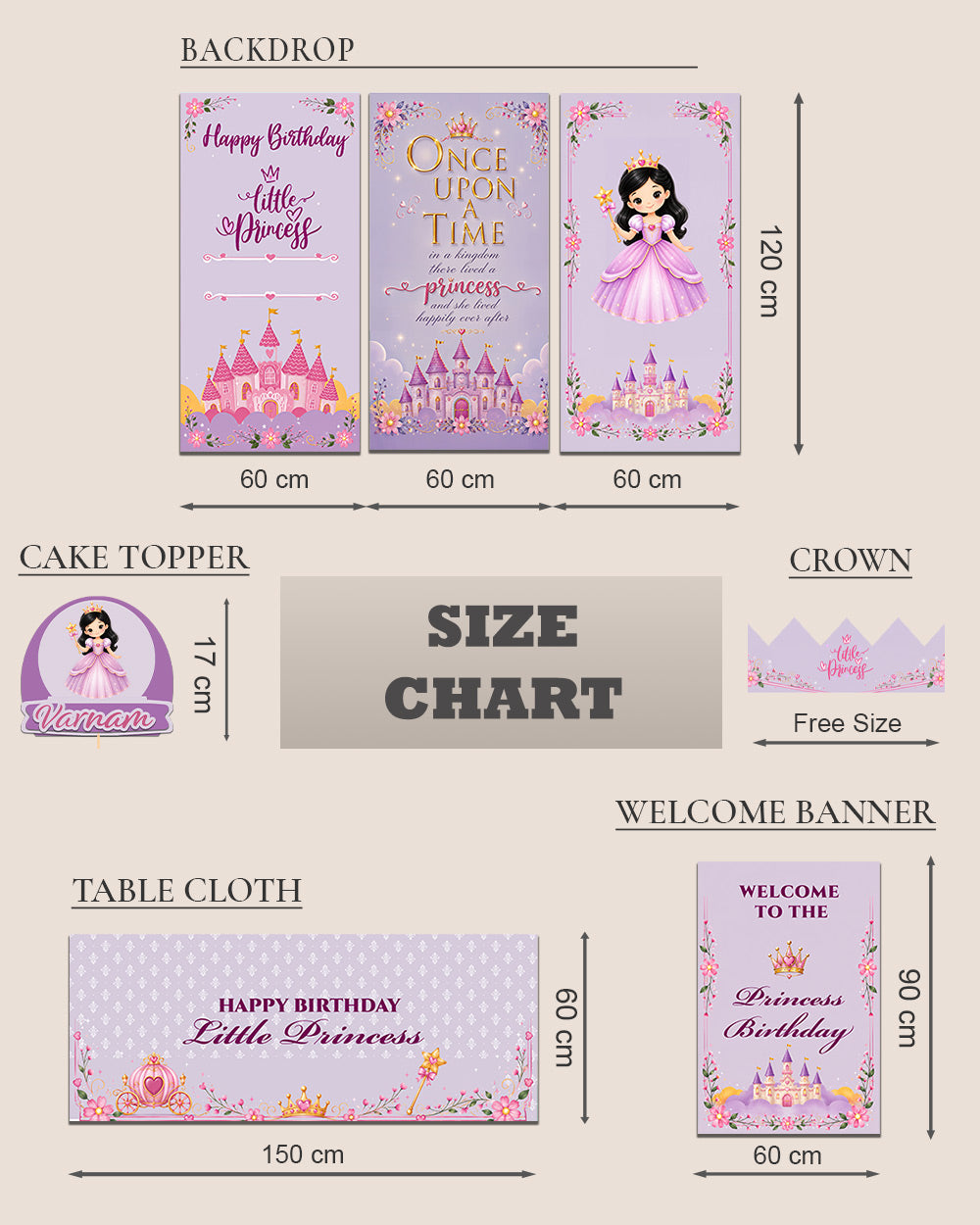 Princess Birthday Decoration Bundle