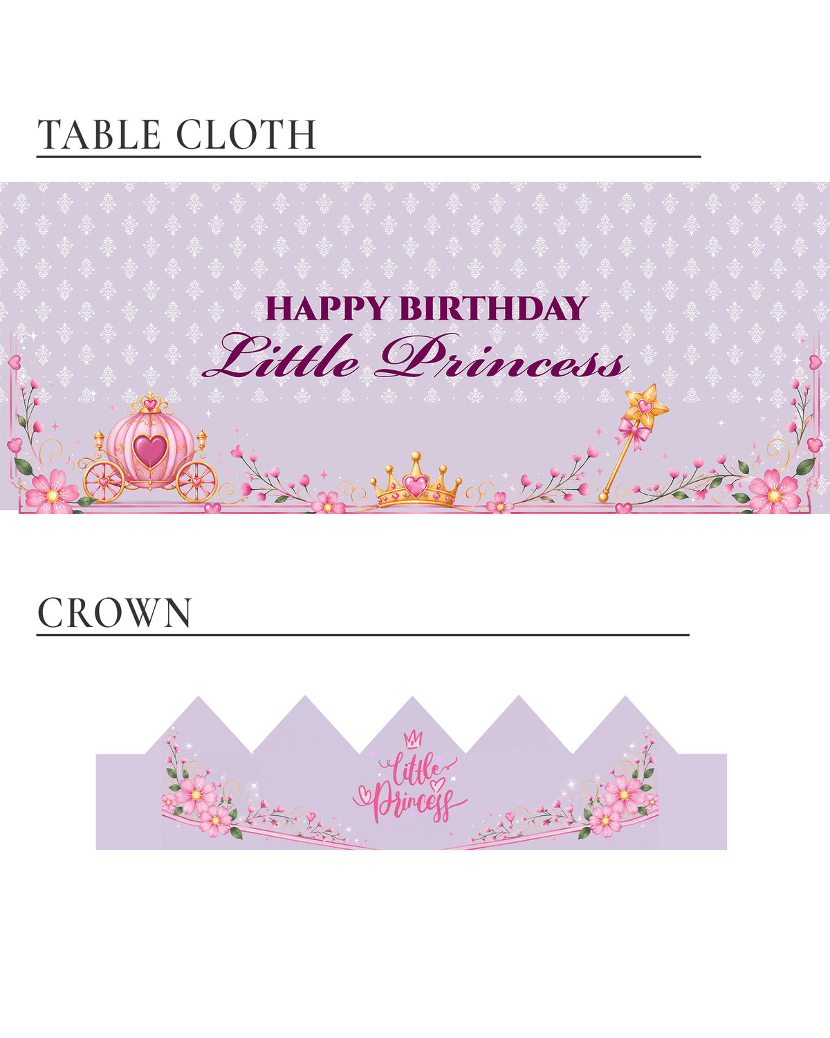 Personalized Princess Birthday Decoration Bundle (Copy)