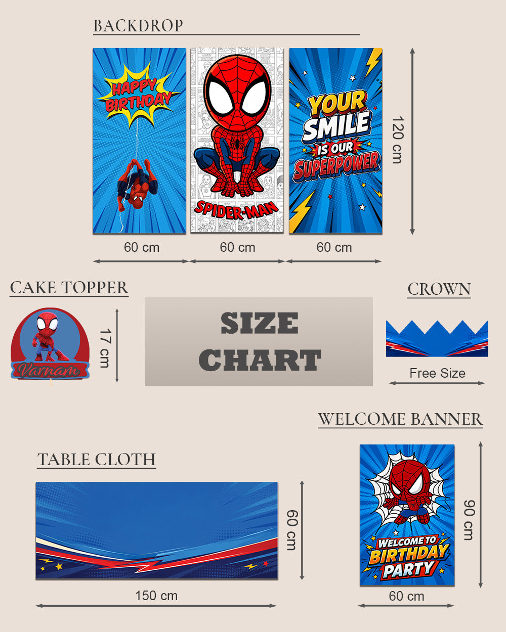 Spider-Man Birthday Decoration Bundle