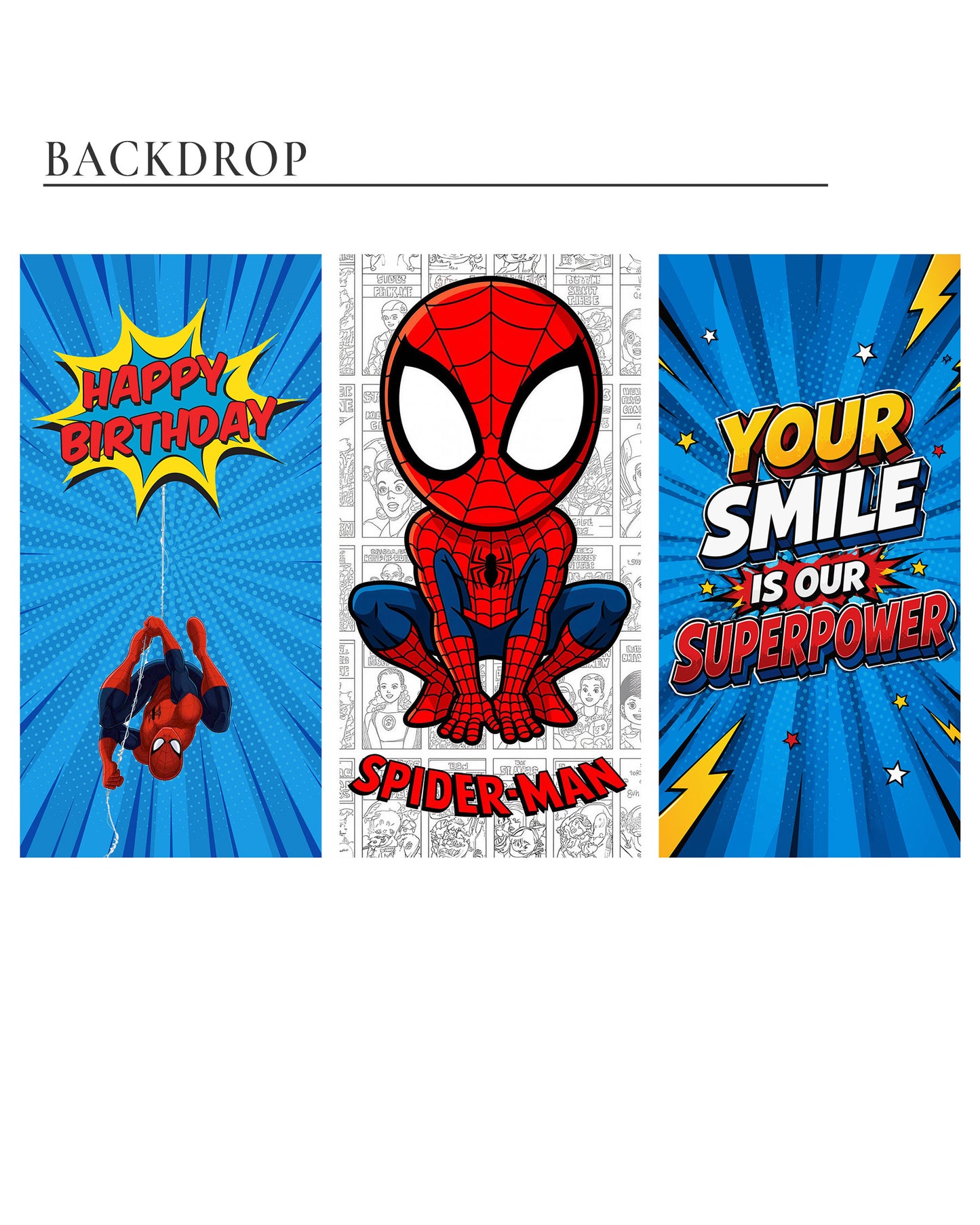 Spider-Man Birthday Decoration Bundle