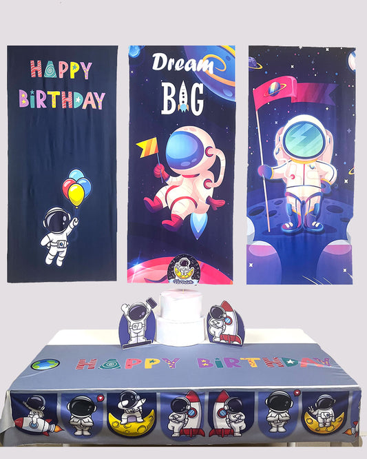 Astronaut Birthday Decoration Bundle