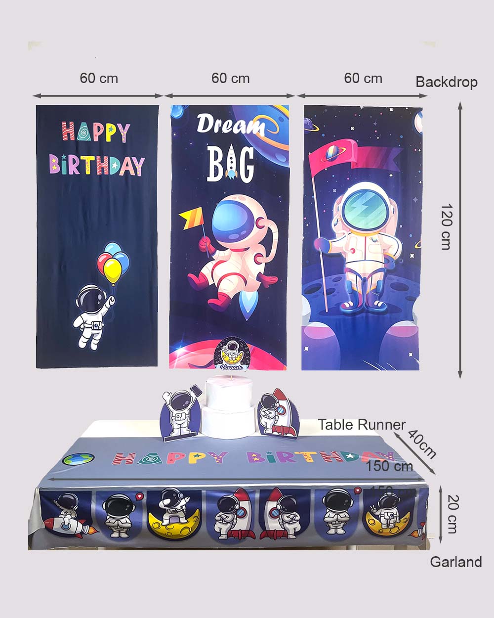 Astronaut Birthday Decoration Bundle