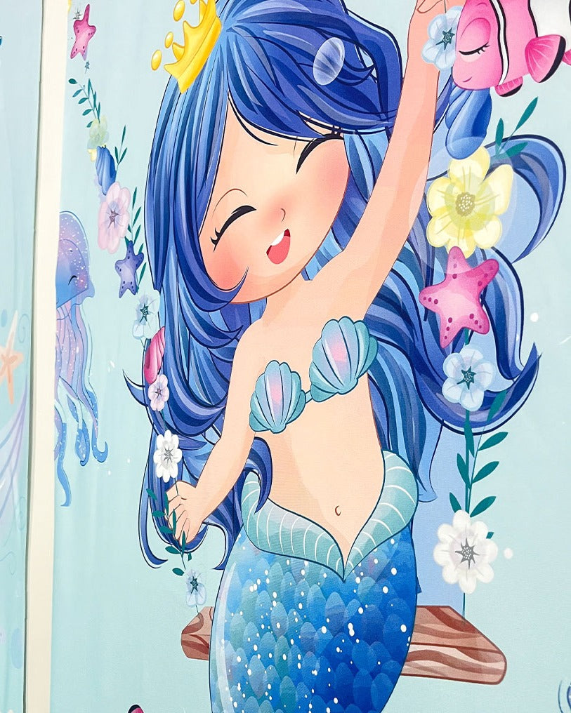 Custom Mermaid Birthday Decoration Bundle