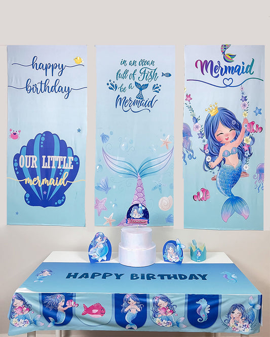 Mermaid Birthday Decoration Bundle