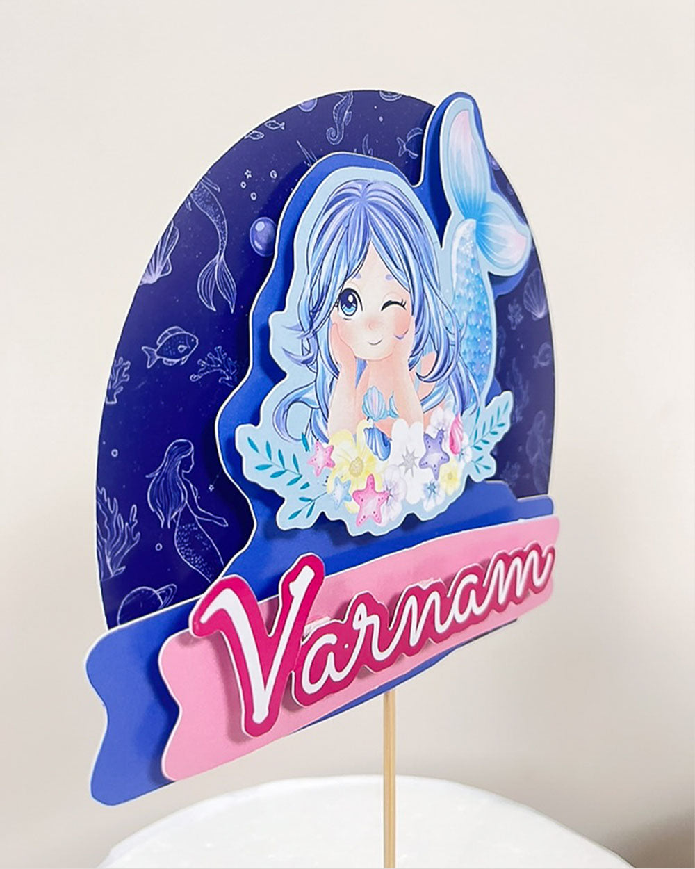 Mermaid Cake Topper