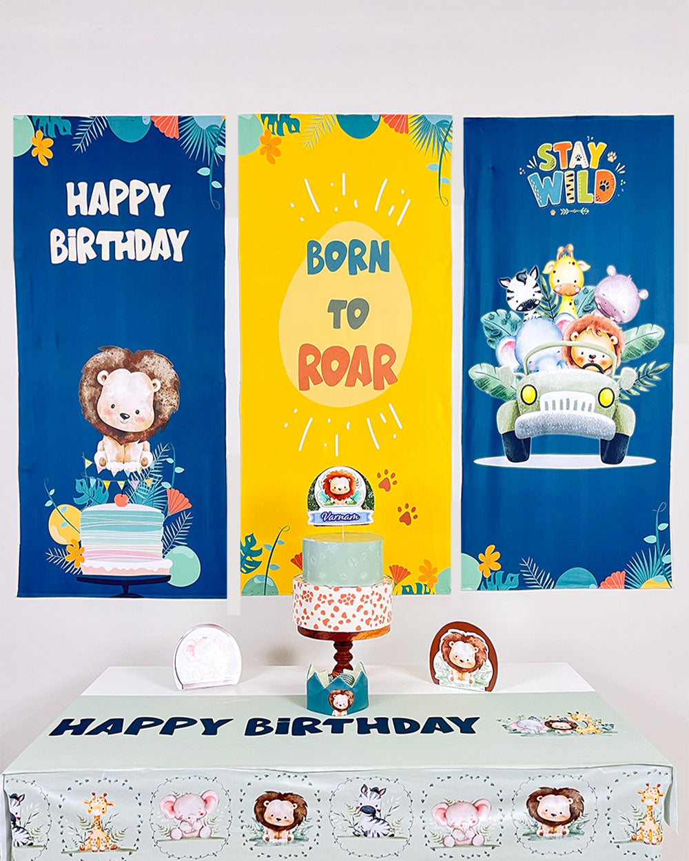 Wild Safari Birthday Decoration Bundle